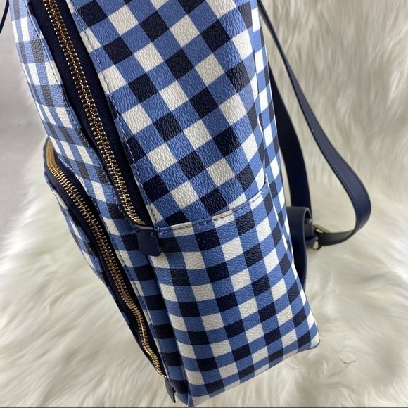 KATE SPADE HYDE LANE GINGHAM LEATHER BACKPACK HARTLEY main image 10